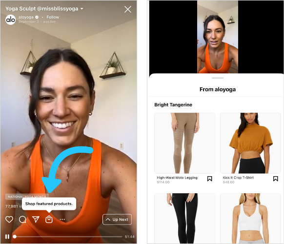 Instagram Live Shopping